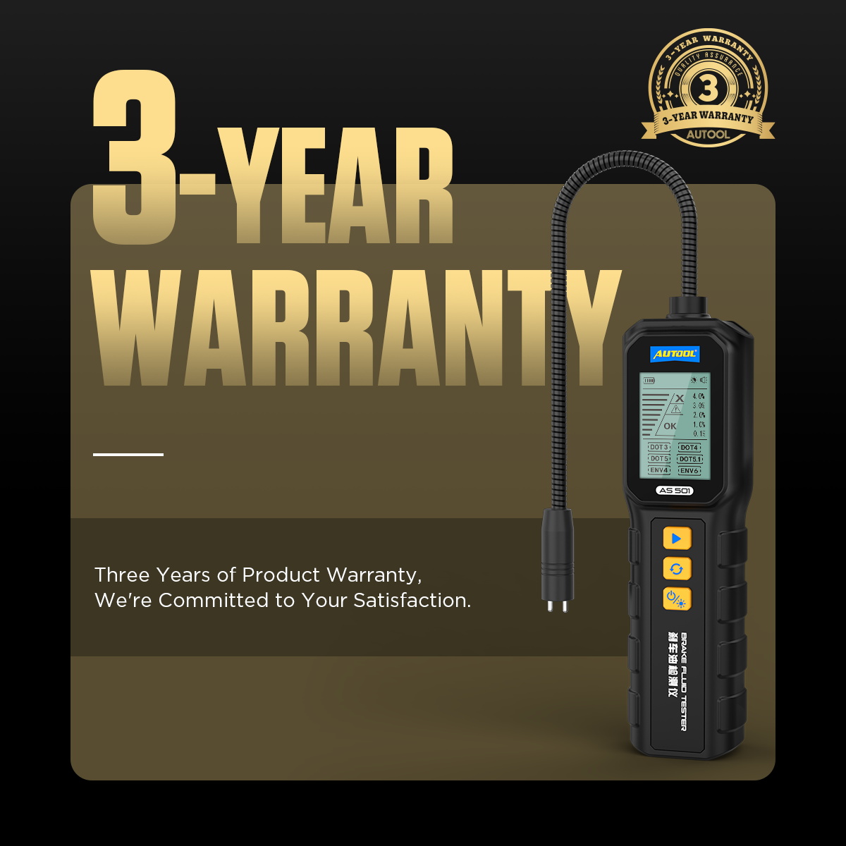 AUTOOL New Product Release | AS501 MINI Brake Fluid Tester – image 2