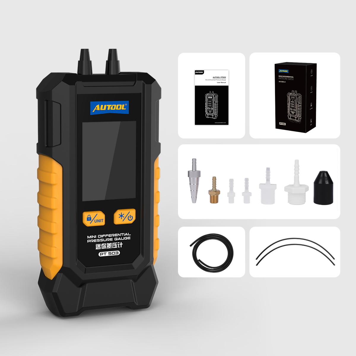 AUTOOL New Product Release | PT503 Mini Differential Pressure Gauge – image 12