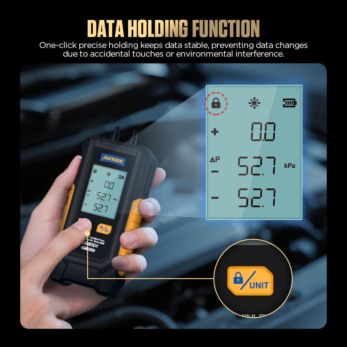 AUTOOL New Product Release | PT503 Mini Differential Pressure Gauge – image 5