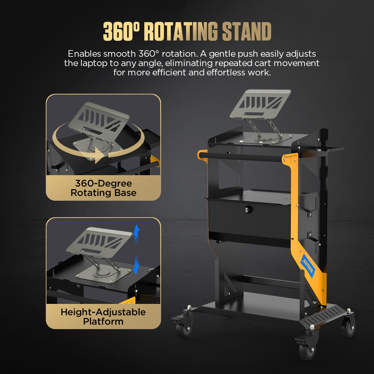 AUTOOL New Product Release | T23 Rolling Utility Cart – image 3
