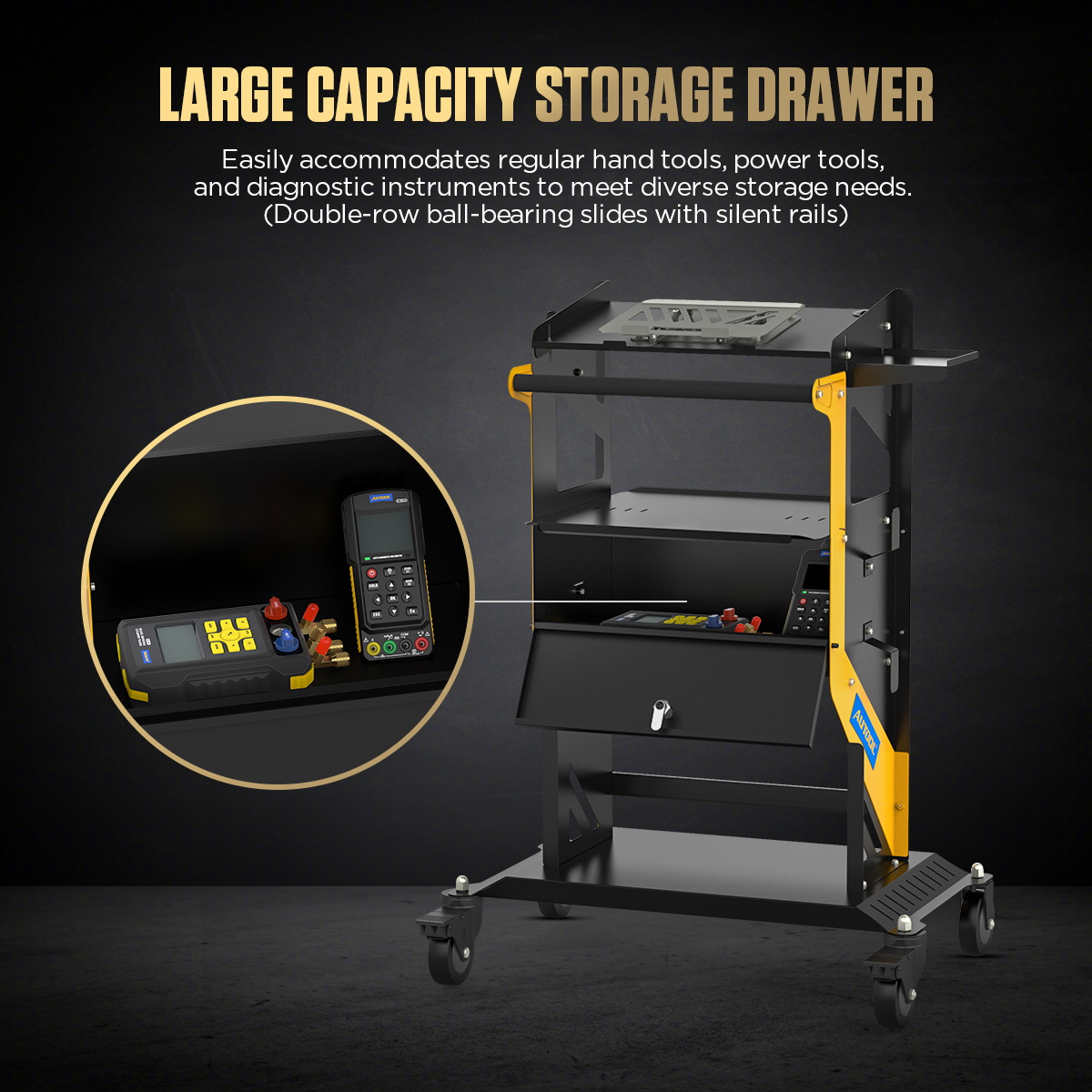 AUTOOL New Product Release | T23 Rolling Utility Cart – image 7