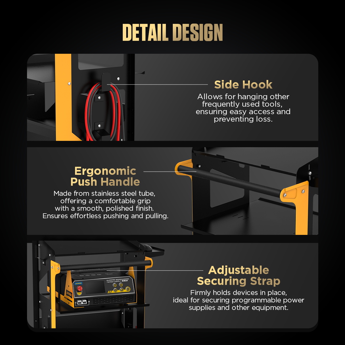 AUTOOL New Product Release | T22 Rolling Utility Cart – image 8