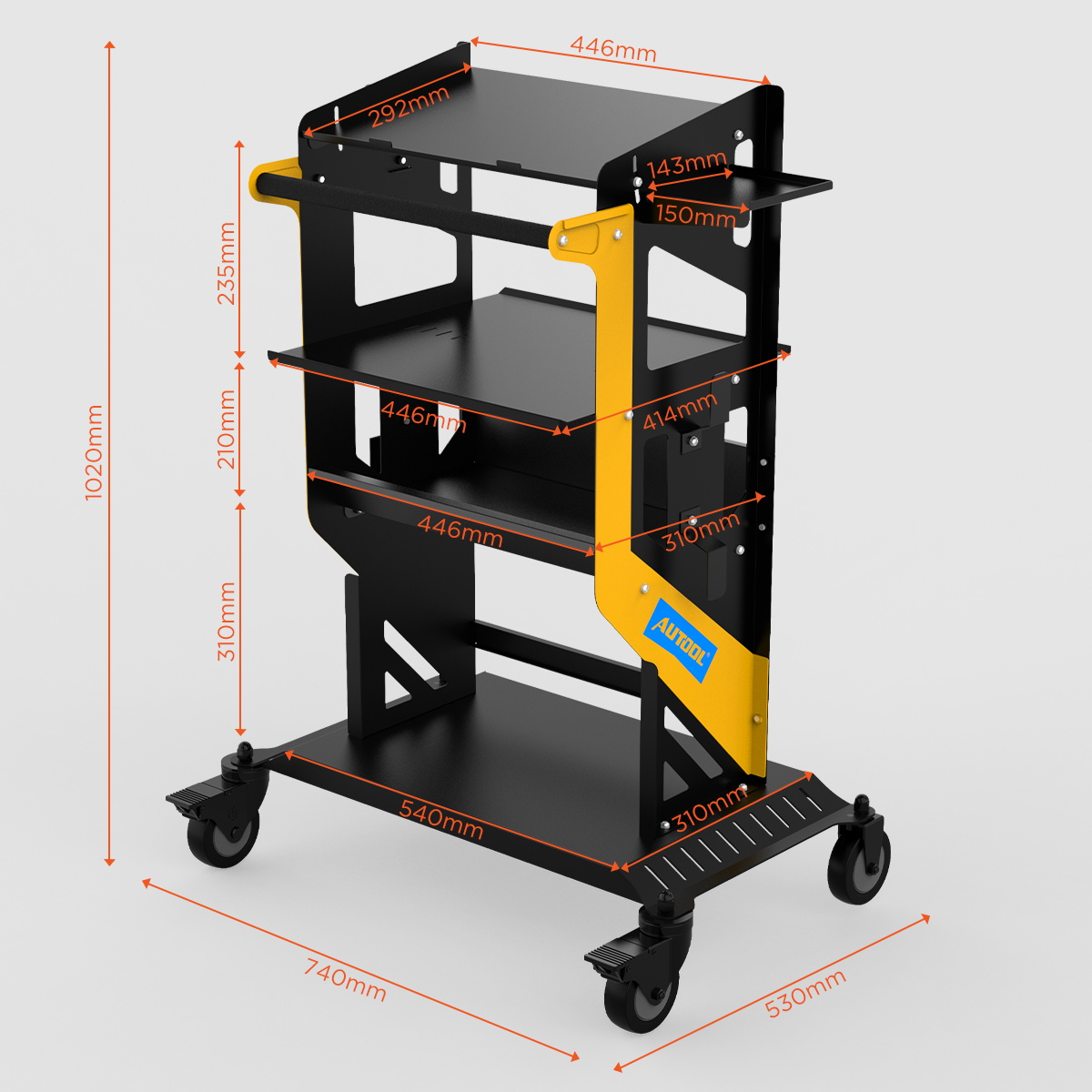 AUTOOL New Product Release | T22 Rolling Utility Cart – image 9