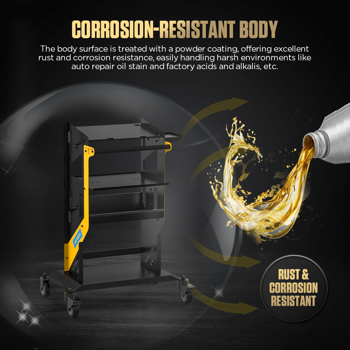 AUTOOL New Product Release | T22 Rolling Utility Cart – image 5
