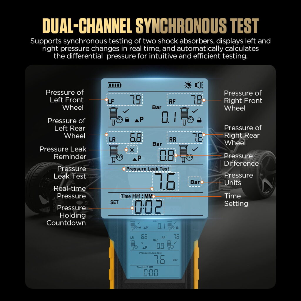 AUTOOL New Product Release | PT680 Air Suspension Pressure Tester – image 4
