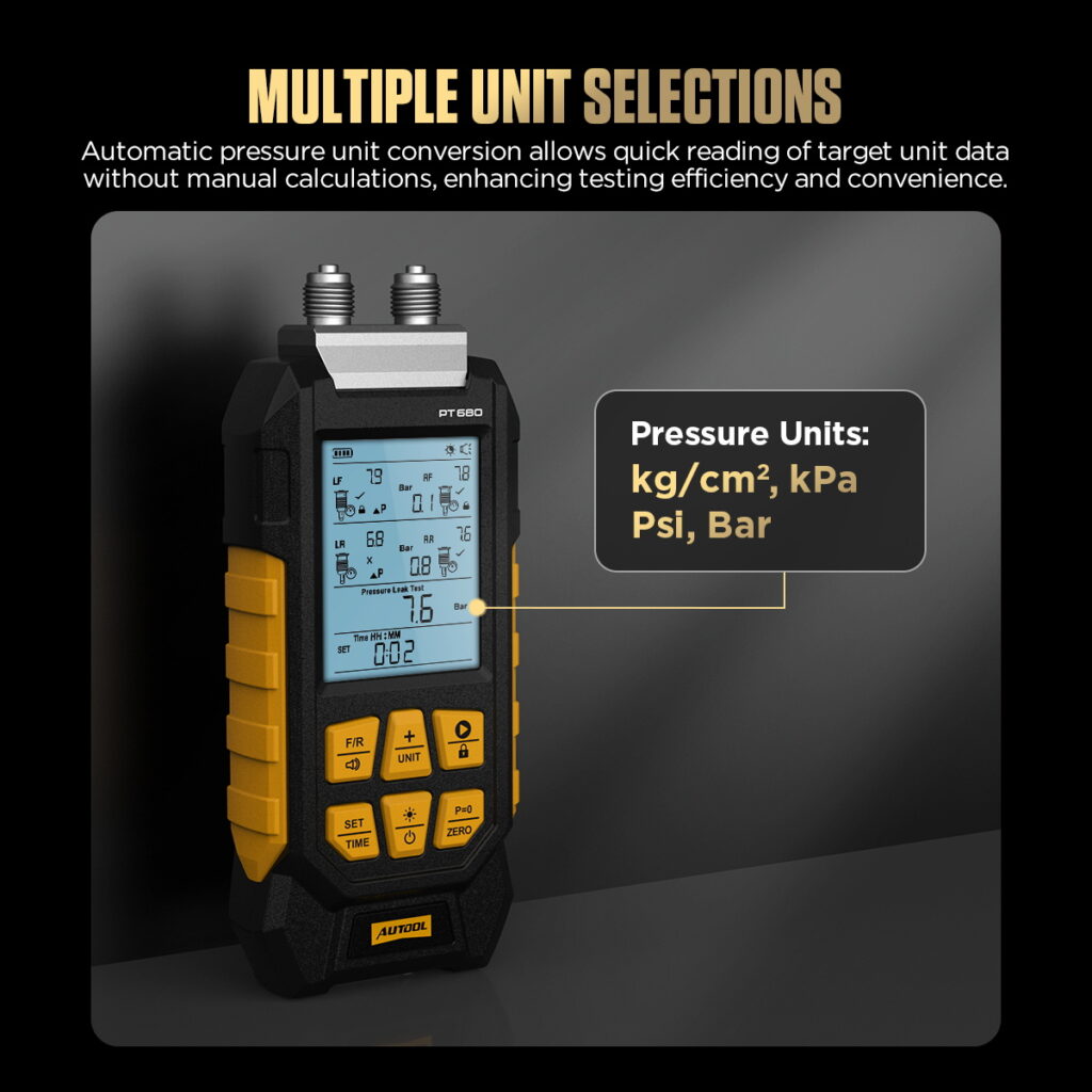 AUTOOL New Product Release | PT680 Air Suspension Pressure Tester – image 6