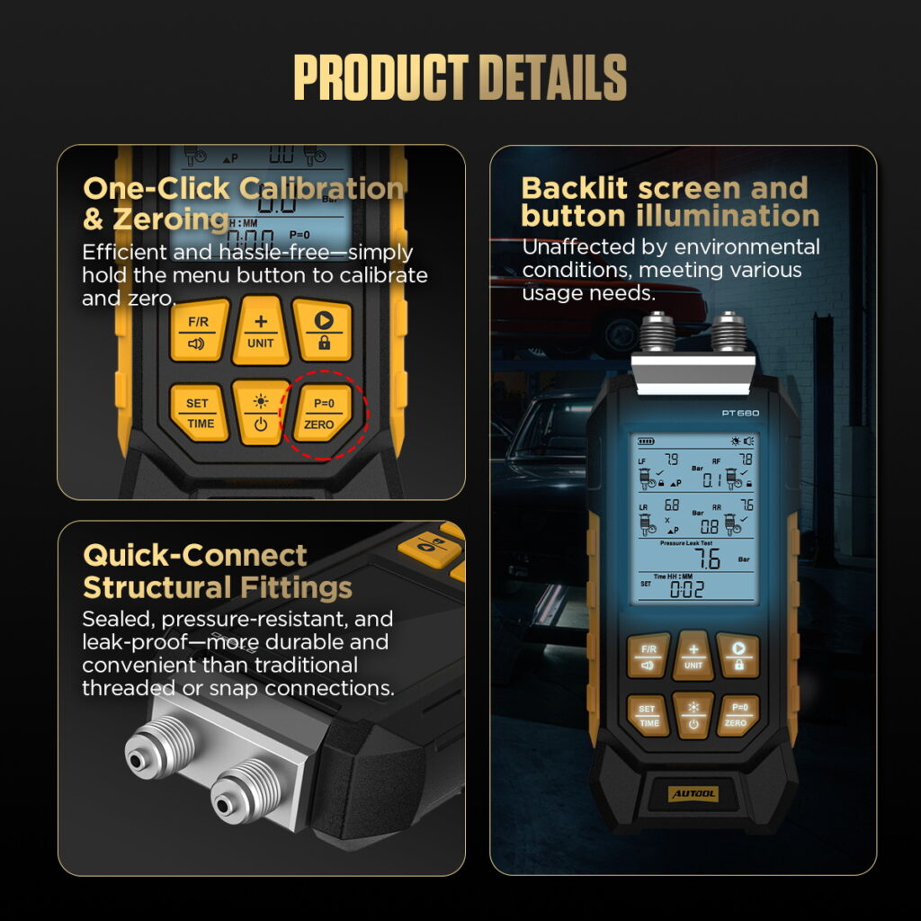 AUTOOL New Product Release | PT680 Air Suspension Pressure Tester – image 7