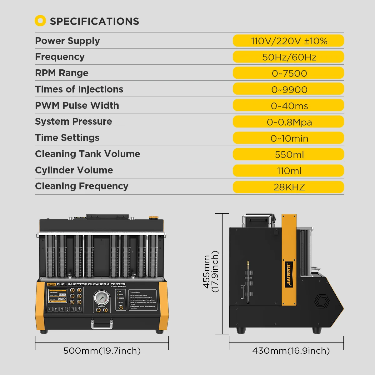 FN608 Fuel Injector Tester & Cleaner – image 13