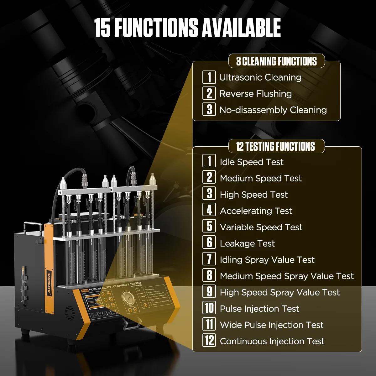 FN608 Fuel Injector Tester & Cleaner – image 4