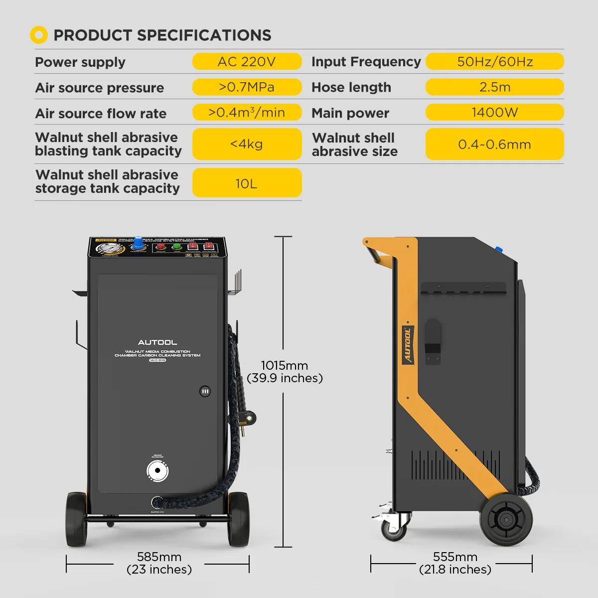 WD816 Walnut Shell Blasting Carbon Cleaner – image 17